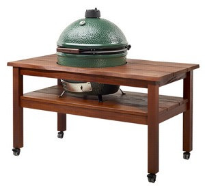 Big Green Egg Mahagoni Holztisch für L