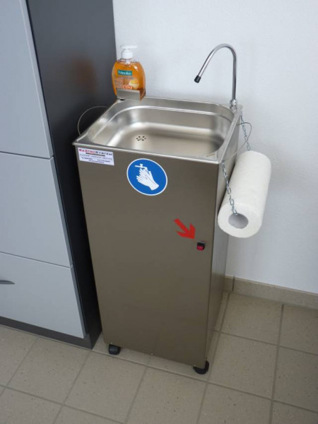 Mobiles Handwaschbecken mit 25 Liter Kanister