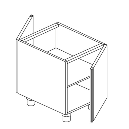 Schrank, beidseitig bedienbar, mit Zwischenboden, 450x780 mm