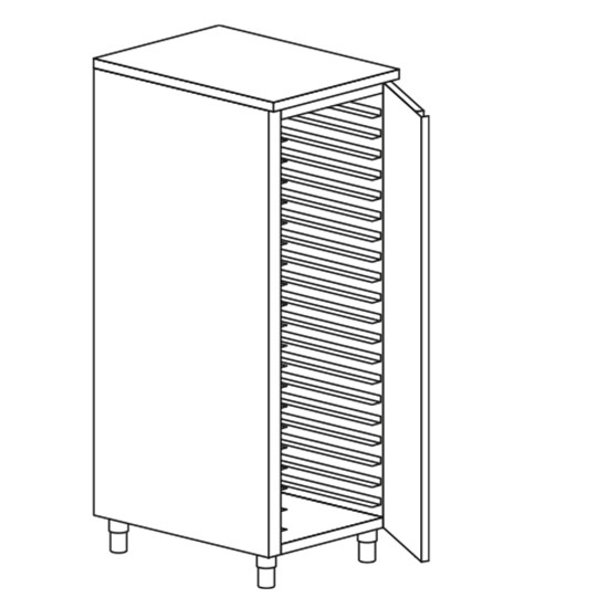 Hochschrank, für Bleche, 1000x700 mm