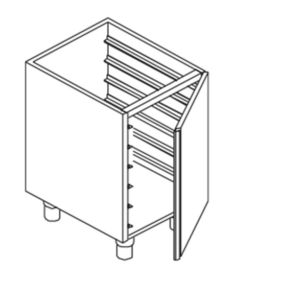 Schrank, 1 Tür, mit Führungsschienen, 450x780 mm