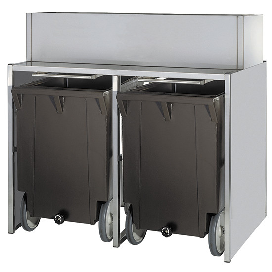 Eiswürfelbehälter auf Rädern, 50+2x108 kg, für KUEI EF01 106