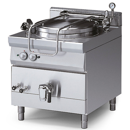 Elektro-Kochkessel, indirekte Beheizung, mit Druckdeckel, 150 Liter