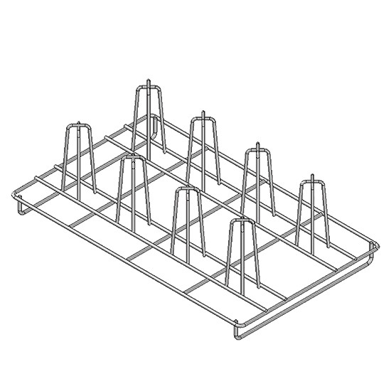 Edelstahl-Rost für Hähnchen, GN 1/1